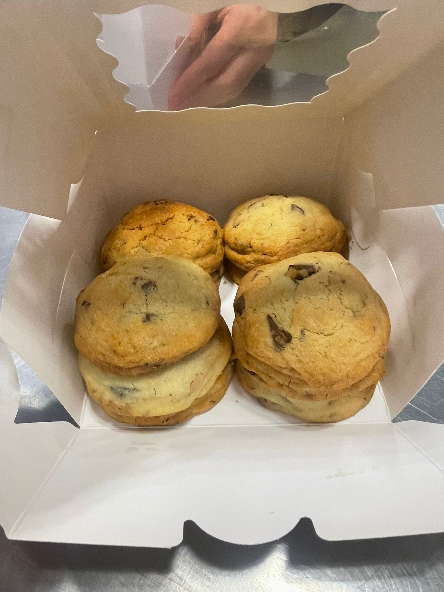 Frische Thookies Cookies aus dem Ofen